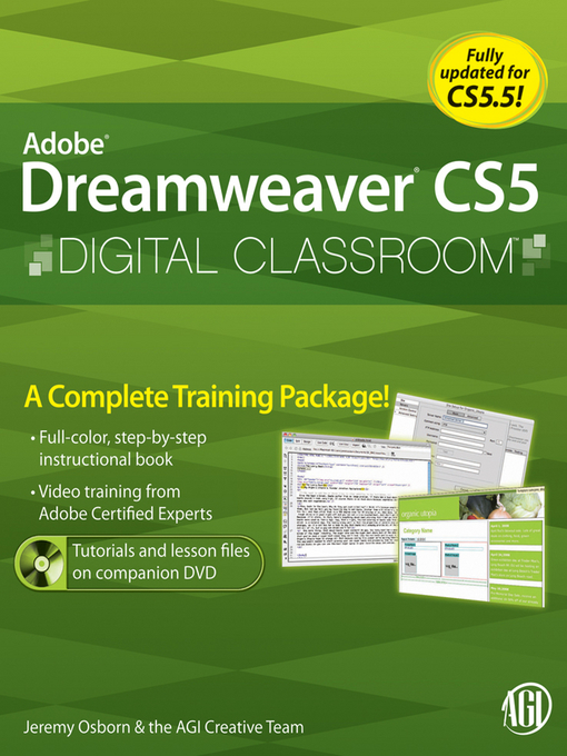 Cover image for Dreamweaver CS5 Digital Classroom